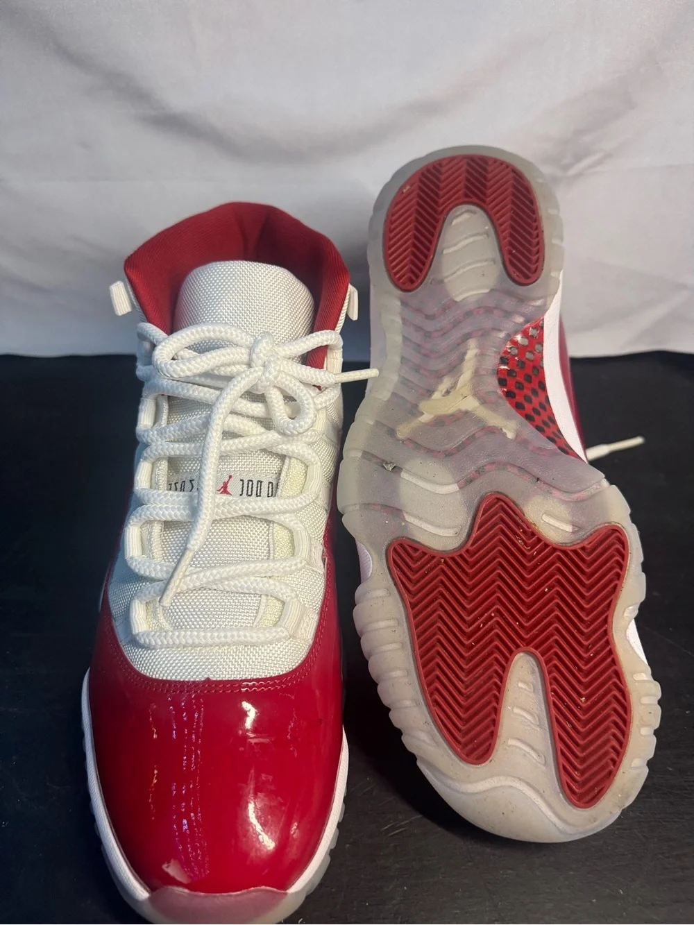 Jordan Retro 11 High-Top Sneakers - White/Red